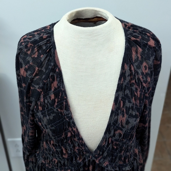 Free People Dark Romance Tunic Leopard Print - Picture 9 of 12